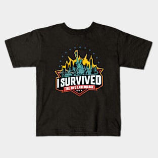 I Survived The Nyc Earthquake Kids T-Shirt